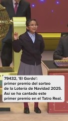 79432, 'El Gordo': primer premio del sorteo de la Lotería de Navidad 2025