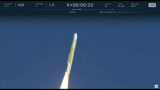 Il Giappone lancia con successo il razzo di nuova generazione H3 F8