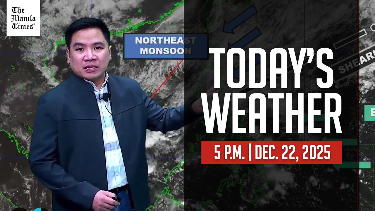 Today's Weather, 5 P.M. | Dec. 22, 2025