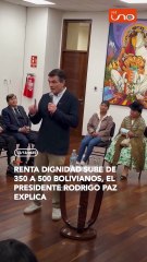 Rodrigo Paz habló sobre la Renta Dignidad se incrementa de 350 a 500 boliviano