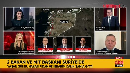 Türkiye'den Şam'a üst düzey ziyaret: 2 Bakan ve MİT başkanı Suriye'de!