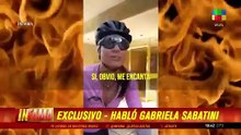 Gabriela Sabatini evitó hablar del hijo de Oriana