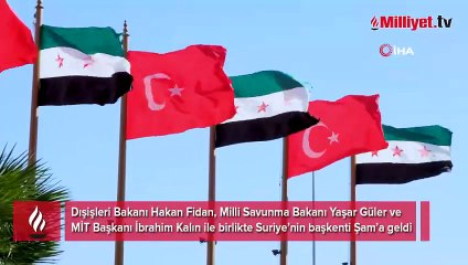 Türkiye'den Şam'a üst düzey ziyaret: 2 Bakan ve MİT başkanı Suriye'de!