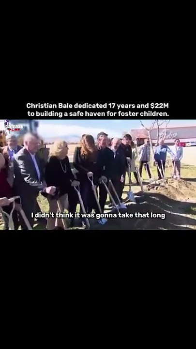 Christian Bale quietly broke ground on hope, dedicating years to creating a safe, loving space for foster children. ❤️   #glamsham #christianbale #sibibale #fosterchildren #kindness  {glamsham, christian bale, sibi bale, foster children, kindness}