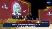 94273, sexto quinto premio de la Lotería de Navidad 2025