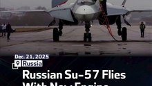 Russian Su-57 Flies With New Engine