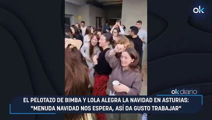 El pelotazo de Bimba y Lola alegra la Navidad en Asturias: "Menuda Navidad nos espera, así da gusto trabajar"