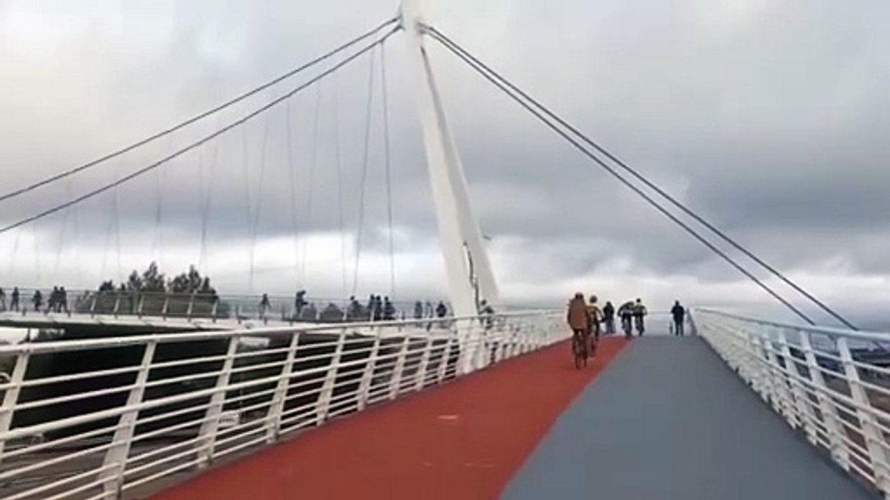 Inauguración de la pasarela entre Ciudad Real y Miguelturra