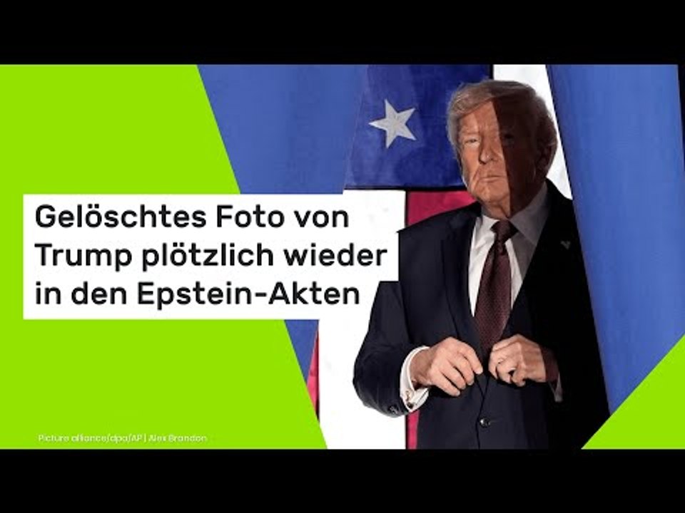 Gelöschtes Foto von Trump plötzlich wieder in den Epstein-Akten