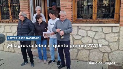 ¡Milagros celebra el quinto premio 77.715!
