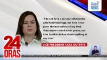 Vice President Duterte, pinabulaanan ang mga alegasyon laban sa kanya ni Ramil Madriaga | 24 Oras
