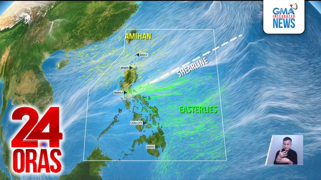 Shear line, amihan at easterlies, patuloy na magpapaulan sa iba't ibang bahagi ng bansa ngayong Christmas week | 24 Oras