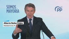 Feijóo: "La mejora del resultado de Vox no ha sido a costa del PP ha sido de alimentar el miedo"