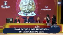 18669, octavo quinto premio de la Lotería de Navidad 2025