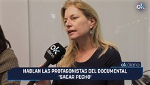 Hablan las protagonistas del documental 'Sacar pecho'