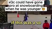 You Won't Believe xQc's Snowboarding Skills!