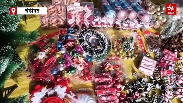 चंडीगढ़ में क्रिसमस की रौनक, बाजारों में सजे क्रिसमस ट्री, खूब हो रही खरीदारी