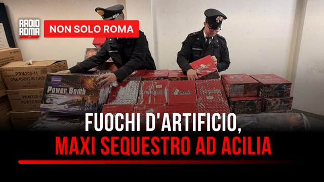 Botti di fine anno, maxi sequestro ad Acilia: 50 chili di fuochi d’artificio illegali