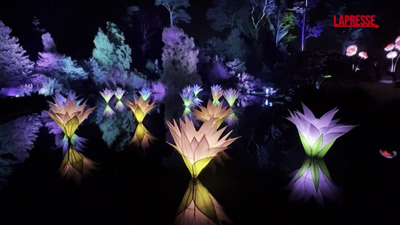 San Francisco, le installazioni artistiche ?Lightscape? attirano folle al Golden Gate Park