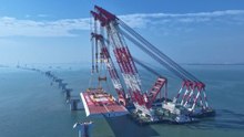 Timelapse: Construction of Xiamen-Kinmen Bridge