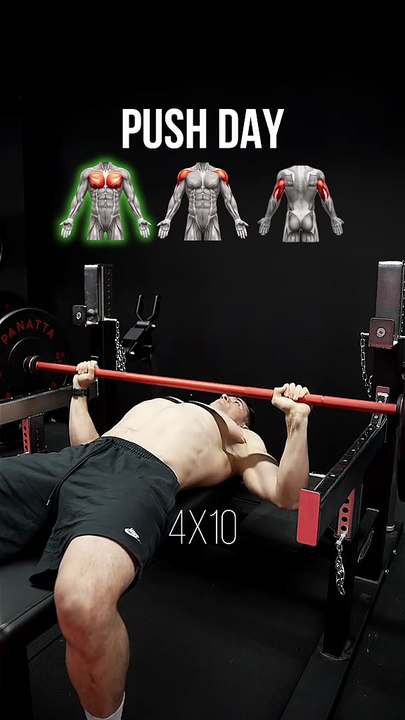 Full push workout !! (chest, shoulder, triceps)