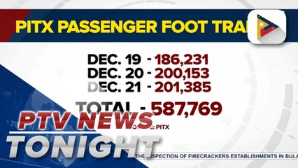 Over 587-K passengers recorded at PITX 3 days before Christmas, with Bicol Region as top region with fully booked trips