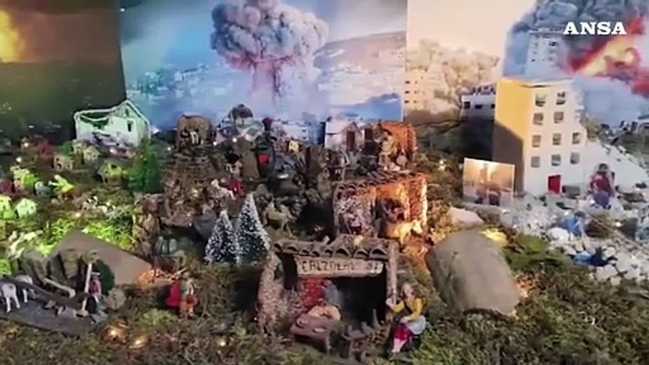 Il presepe tra le macerie e le bombe di Gaza, da Avis un invito a riflettere sulla pace