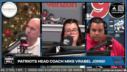 A "divide" with Mike Vrabel and any of the NE coaching staff? HC Mike Vrabel joins and clears up the air