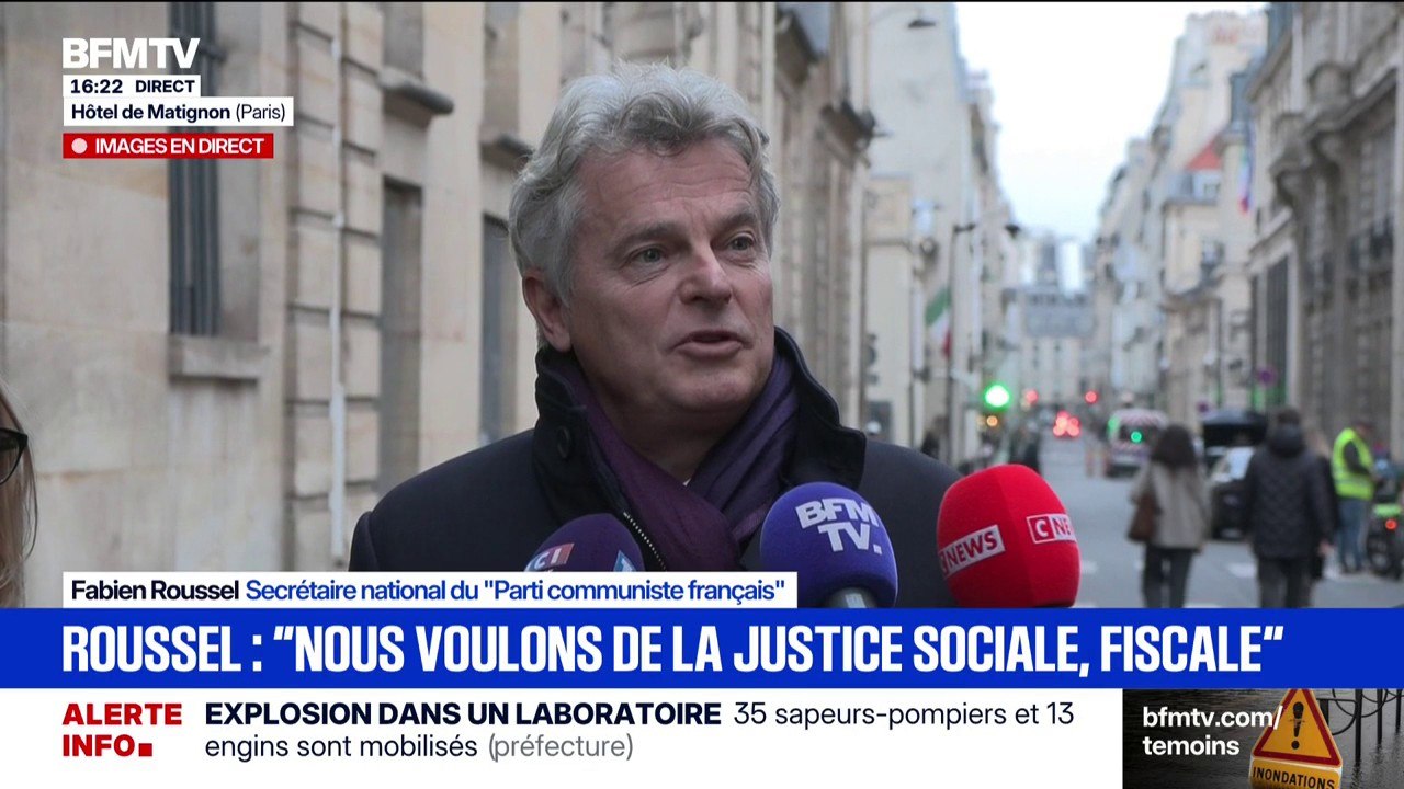 "C'est un budget qui est très dur [...] nous voulons changer ce budget", déclare Fabien Roussel, secrétaire national PCF