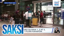 Mga pasahero sa NAIA 1, 2 at 3, umabot sa 170,000 kahapon | 24 Oras