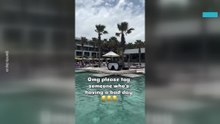 Hilarious Clip of Dancing Man Vibing by the Pool