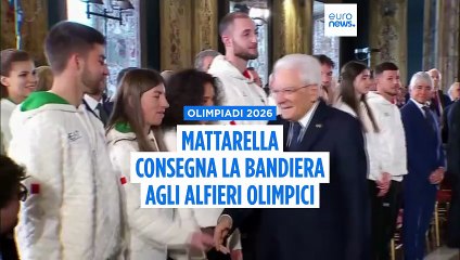 Milano-Cortina 2026, Mattarella consegna la bandiera agli Alfieri olimpici