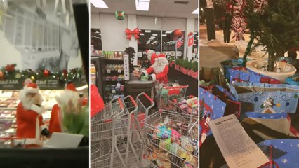 Babbi Natale ed elfi “alla Robin Hood”: rubano cibo per distribuirlo ai bisognosi