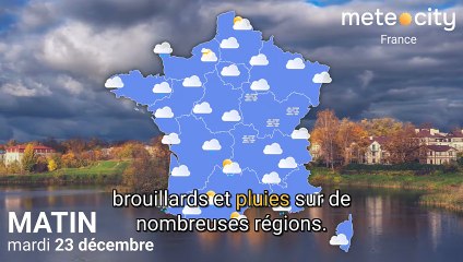 Bulletin météo France du mardi 23 décembre 2025