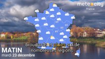 Bulletin météo France du mardi 23 décembre 2025