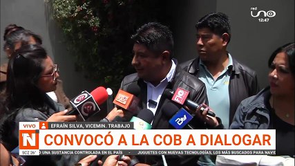 el viceministro de trabajo convoca a dialogar a la COB