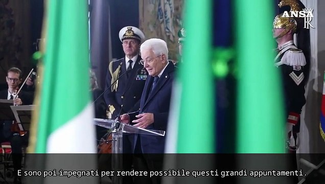 Mattarella consegna il tricolore per i Giochi di Milano Cortina 2026: L'Italia sara' al centro del mondo