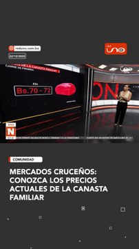 Mercados cruceños: conozca los precios actuales de la canasta familiar
