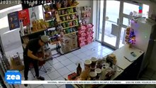Joven se salva de recibir impacto de llanta en Santiago, Nuevo León