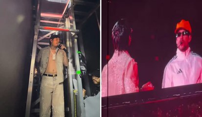 Natanael Cano sorprende como invitado, en el cierre de conciertos en la CDMX, de Bad Bunny