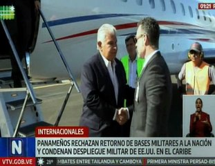 Panameños condenan el despliegue militar de Estados Unidos en el Caribe
