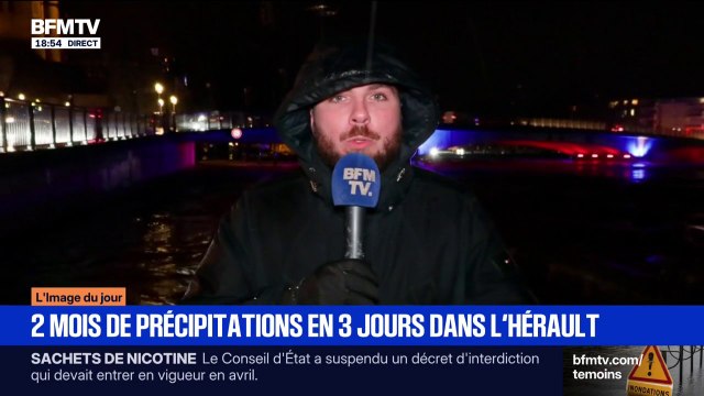 Crues: le département de l'Hérault en vigilance rouge, Adge sous surveillance