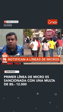 #Comunidad | La primera línea de micro fue sancionada con Bs. 12.000 por no brindar el servicio de transporte.Las autoridades recuerdan que el transporte público debe garantizar un servicio seguro y responsable para la población.