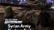 Syrian Army Deploys Tanks in Aleppo