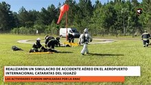 Realizaron un simulacro de accidente aéreo en el Aeropuerto Internacional Cataratas del Iguazú