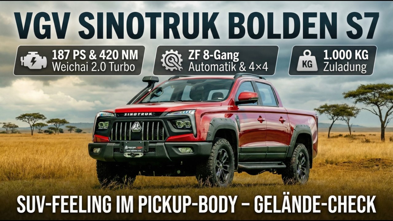 Weichai 2.0 Turbo & ZF 8-Gang: VGV Bolden S7 von Sinotruk