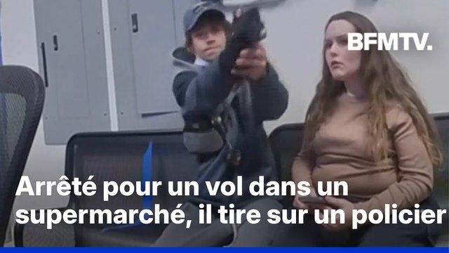 Aux Etats-Unis, un jeune homme de 21 ans arrêté pour un vol dans un supermarché tire sur un policier