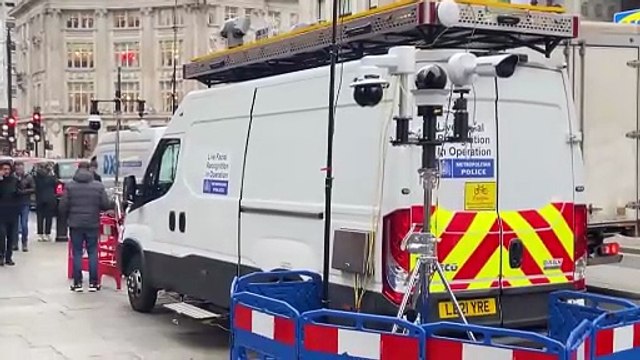 Moment serial shoplifter is arrested on Oxford Street after trying to evade facial recognition cameras