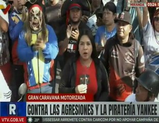 Inicia Gran Caravana Motorizada contra las agresiones y piratería yankee