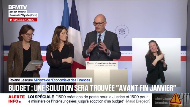 Pour Roland Lescure, ministre de l'Économie, la loi spéciale adoptée en Conseil des ministres est un service minimum qui permet de gagner du temps